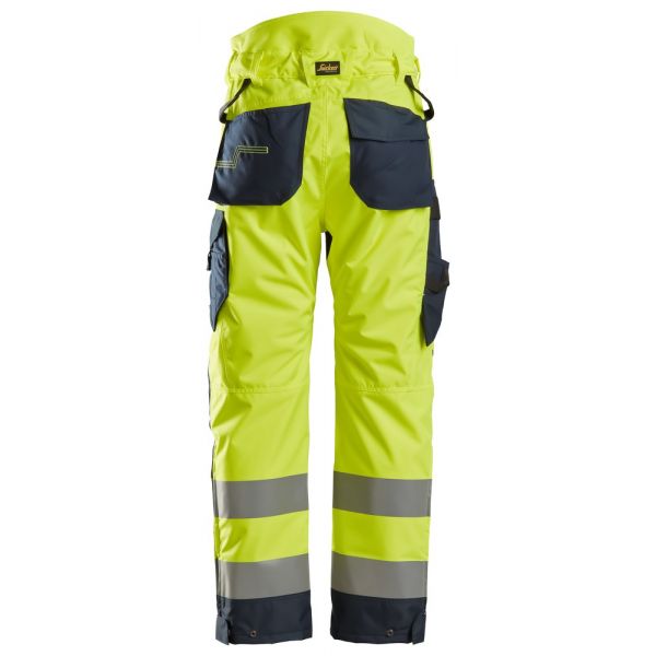 6639 Pantalones largos de trabajo aislantes 37.5® de alta visibiidad clase 2 AllroundWork amarillo-a