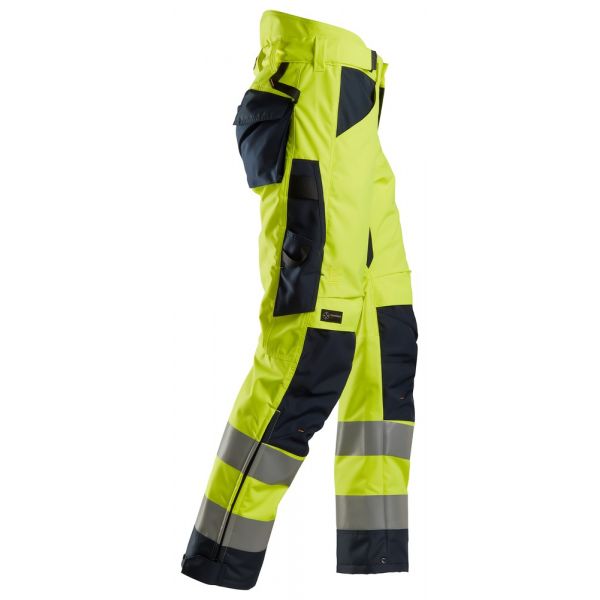 6639 Pantalones largos de trabajo aislantes 37.5® de alta visibiidad clase 2 AllroundWork amarillo-a