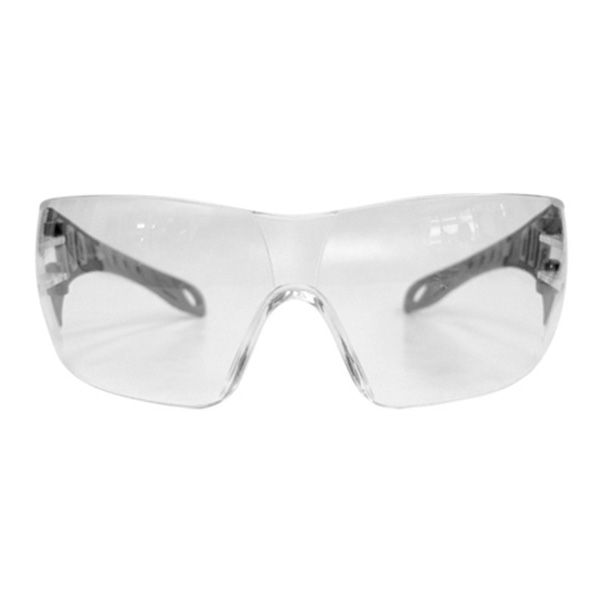 Gafas de seguridad transparentes con patillas grises EVO