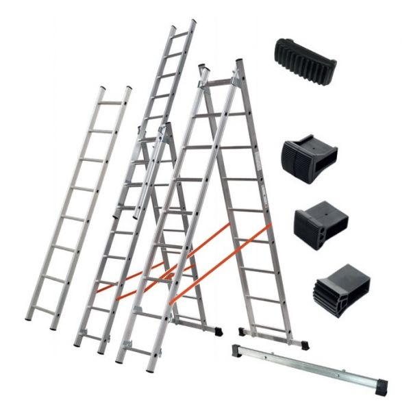 Estabilizador recto de 80 cm para escaleras Modula (aluminio)