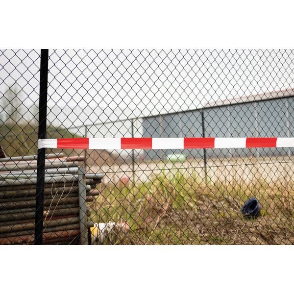 Cinta de balizamiento Super Barrier Tape rojo/blanco (80mm x 500m)