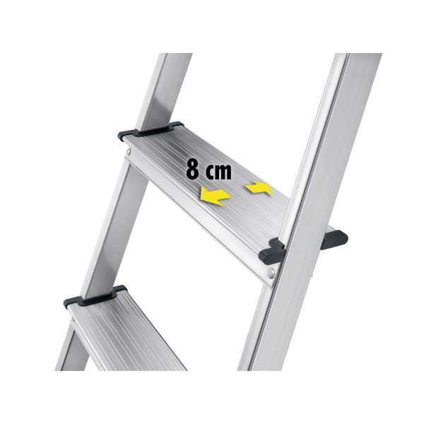 Escalera de tijera de aluminio L40 EasyClix (4 peldaños)