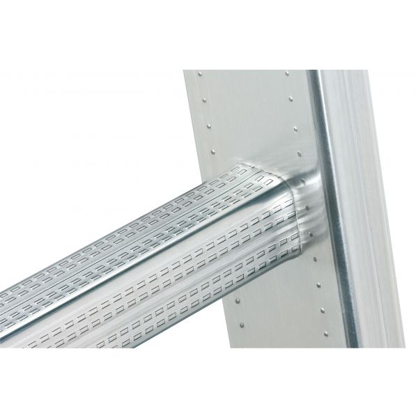 Escalera aluminio combinada 3 tramos con estabilizador curvo ProfiLOT Combi (2x6 + 1x5 peldaños)