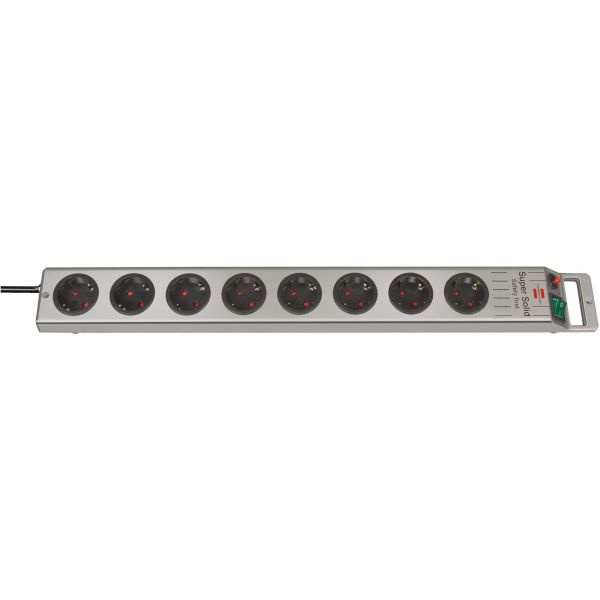 Base múltiple Super-Solid-Line color plata con la salida del cable en lado opuesto al interruptor (5
