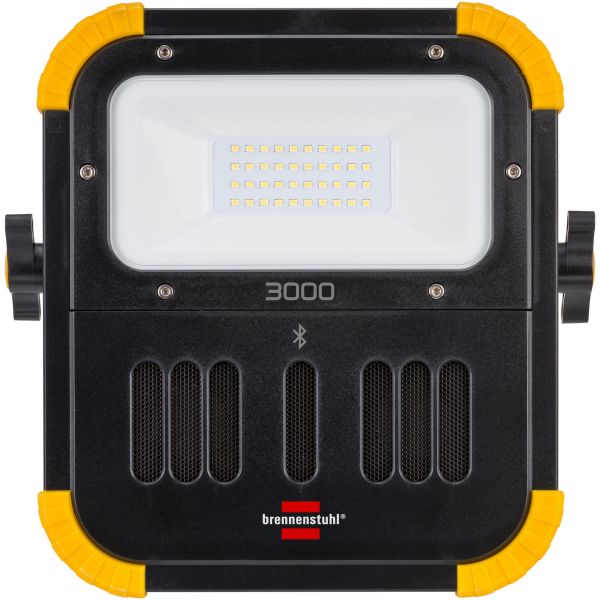Foco LED portátil BLUMO 3000 A con batería recargable y altavoces Bluetooth (3000 lm)