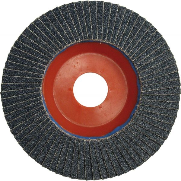 Disco de láminas abrasivas Zirconio base plástico plana K-AZA, 115 mm, grano 60