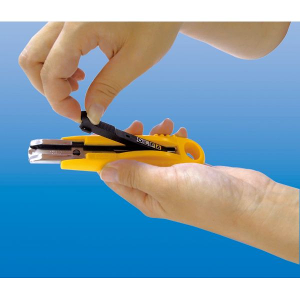Cutter de seguridad con cuchilla trapezoidal de 17,5 mm en bolsa de plástico