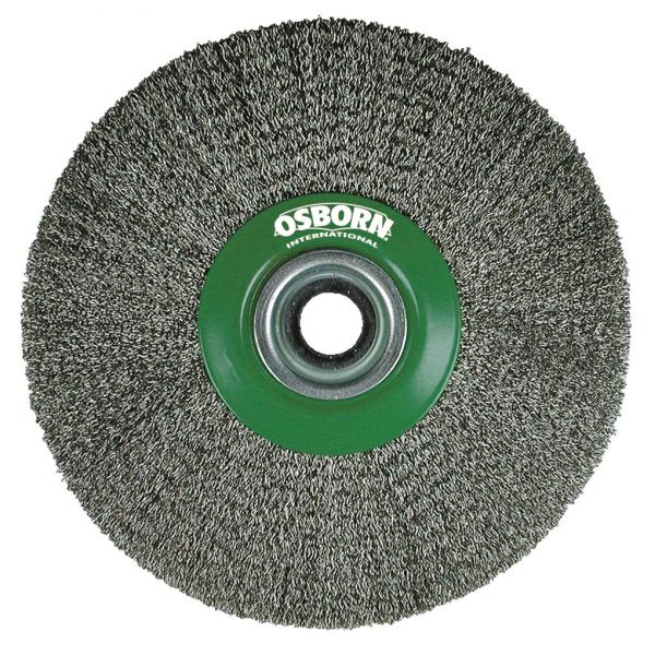 Cepillo circular acero de alambre ondulado con agujero multieje y filamento de Ø 0.30 mm (178x23x38