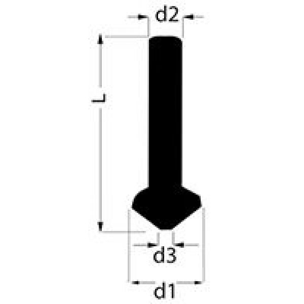 Avellanador cónico DIN 335 forma C 90º HSS (Ø máx. 25 mm)