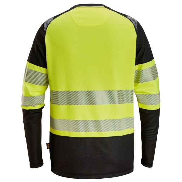 2430 Camiseta de manga larga de alta visibilidad clase 1 negro-amarillo talla L
