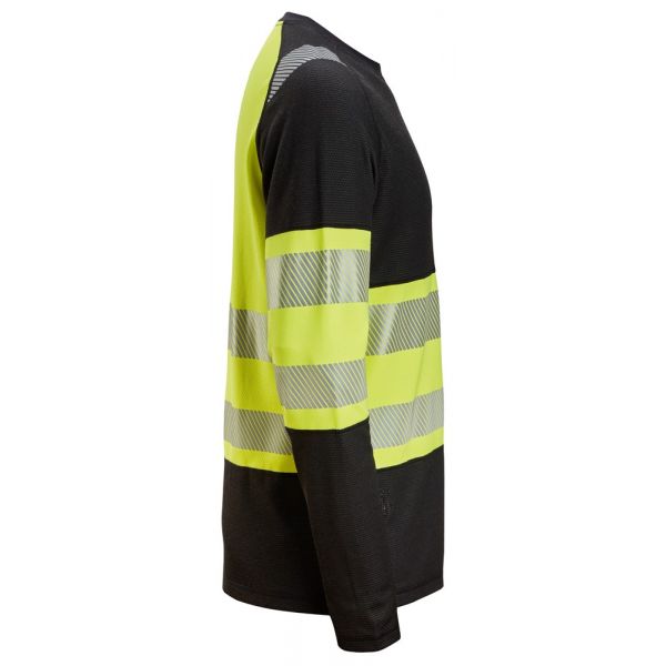 2430 Camiseta de manga larga de alta visibilidad clase 1 negro-amarillo talla M