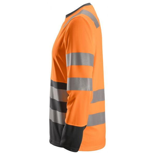 2433 Camiseta de manga larga de alta visibilidad clase 2 naranja-gris acero talla XL