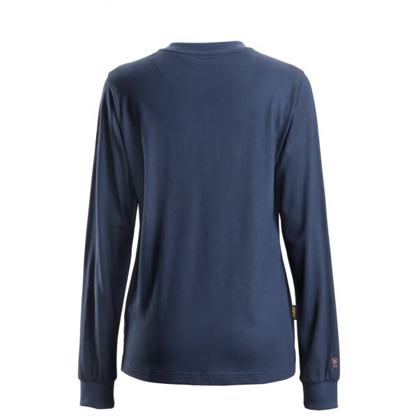2467 Camiseta de manga larga para mujer ProtecWork azul marino talla XL
