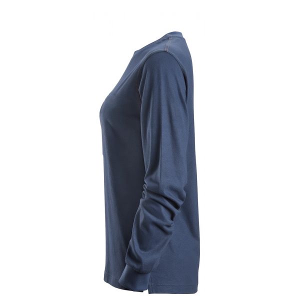 2467 Camiseta de manga larga para mujer ProtecWork azul marino talla S