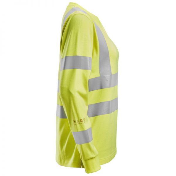 2476 Camiseta de manga larga para mujer de alta visibilidad clase 3/2 ProtecWork amarillo talla XS