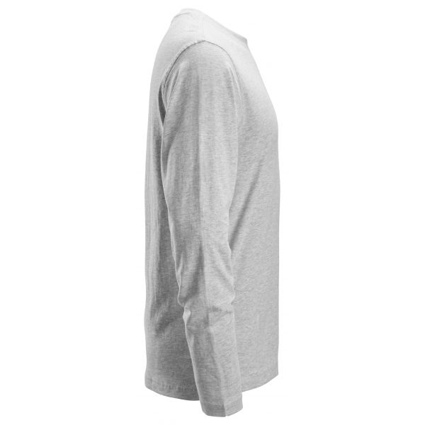 2496 Camiseta de manga larga gris jaspeado talla XXL