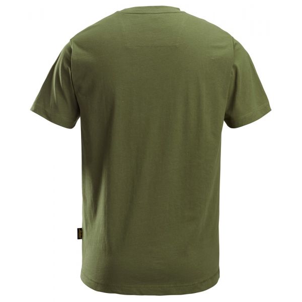2502 Camiseta de manga corta clásica verde khaki talla L
