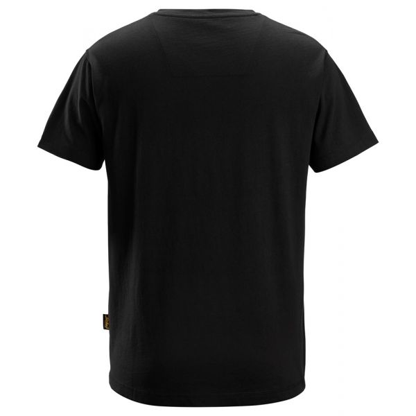 2512 Camiseta de manga corta con cuello en V negro talla 3XL