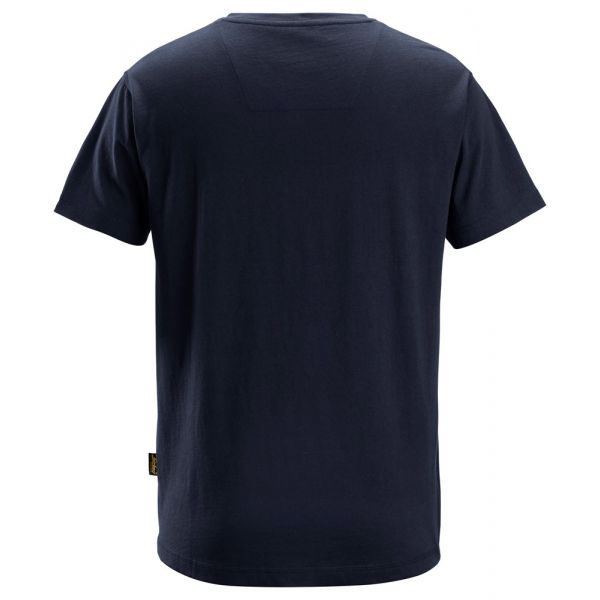 2512 Camiseta de manga corta con cuello en V azul marino talla M