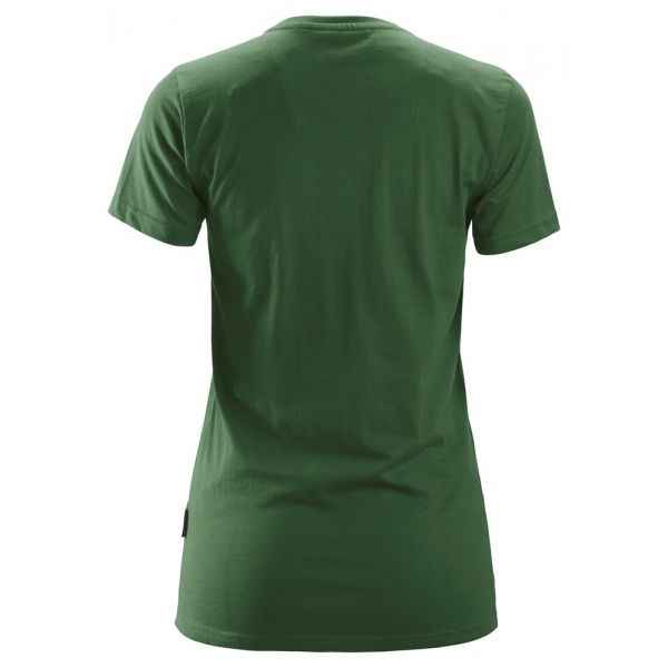 2516 Camiseta de manga corta para mujer verde forestal talla XS
