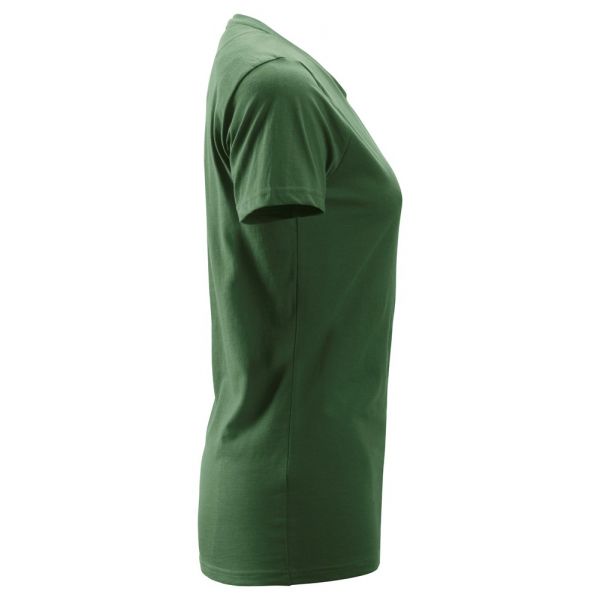 2516 Camiseta de manga corta para mujer verde forestal talla XXL