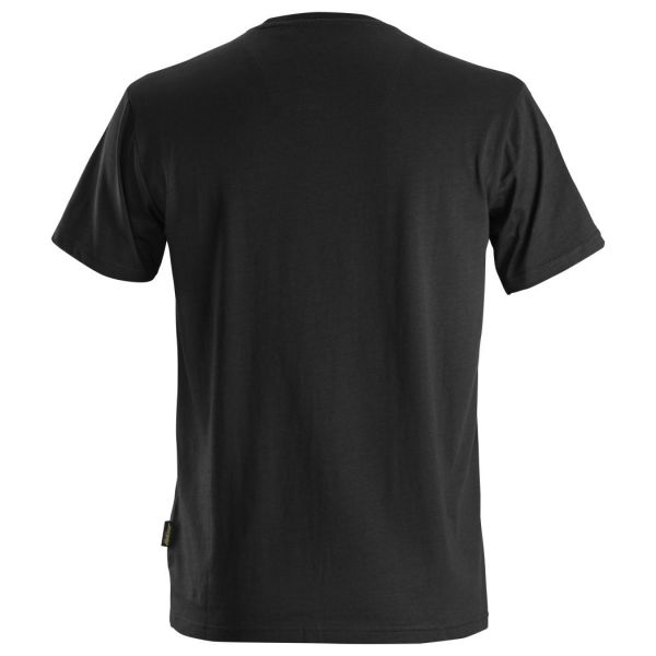 Camiseta de algodón orgánico AllroundWork Negra talla XXXL