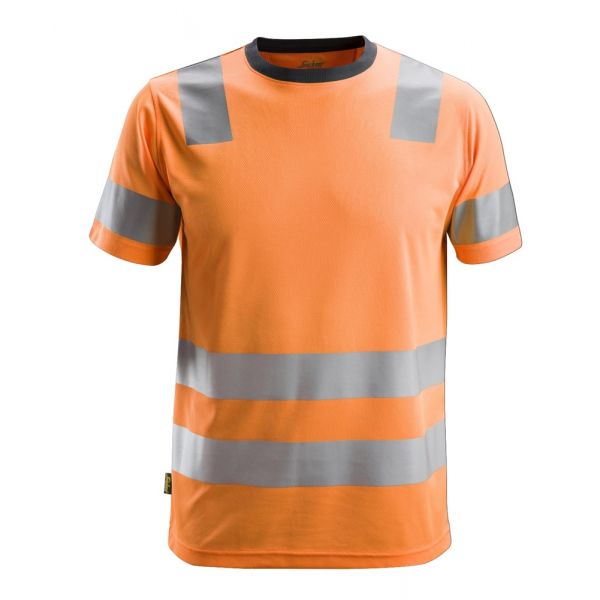 2530 Camiseta de manga corta de alta visibilidad clase 2 naranja talla S