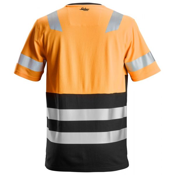 2534 Camiseta de manga corta de alta visibilidad clase 1 naranja-negro talla XL