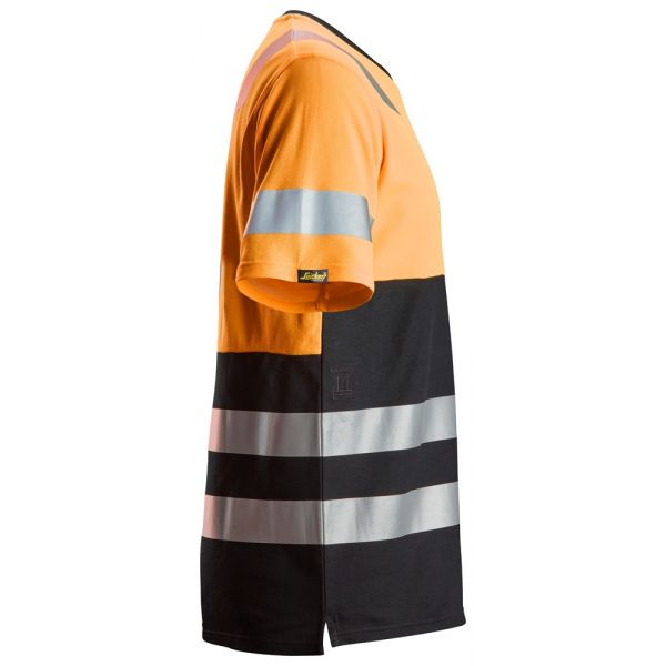 2534 Camiseta de manga corta de alta visibilidad clase 1 naranja-negro talla M
