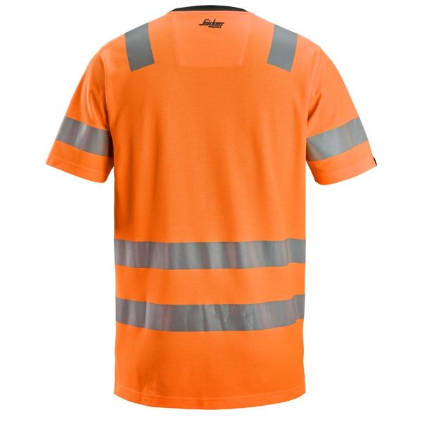 2536 Camiseta de manga corta de alta visibilidad clase 2 naranja talla 3XL