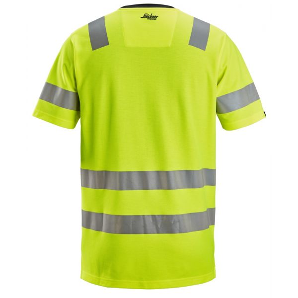 2536 Camiseta de manga corta de alta visibilidad clase 2 amarillo talla S