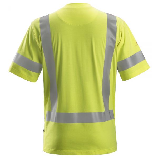 2562 Camiseta de manga corta de alta visibilidad clase 3 ProtecWork amarillo talla XL