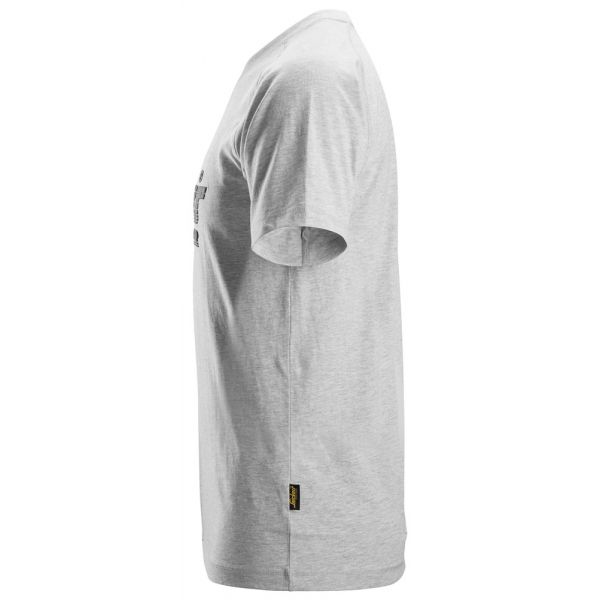 2590 Camiseta manga corta con logo gris jaspeado talla S
