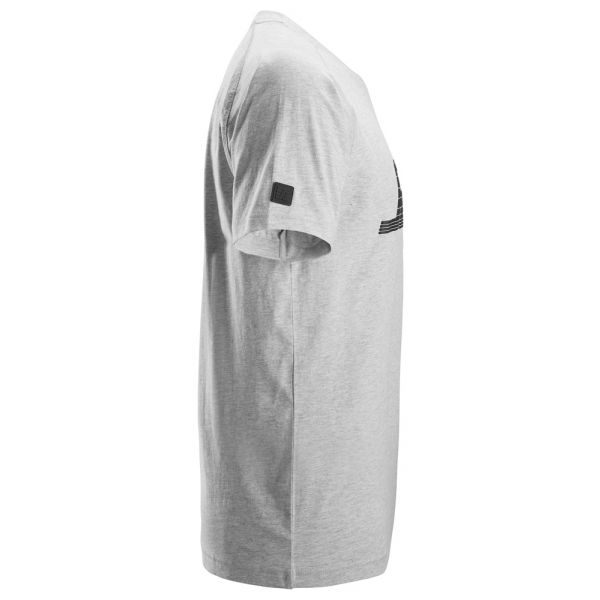 2590 Camiseta manga corta con logo gris jaspeado talla XS