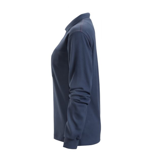 2667 Polo de manga larga para mujer ProtecWork azul marino talla XL