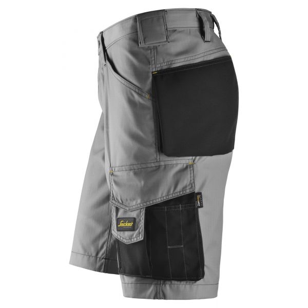 3123 Pantalón corto Rip-Stop gris-negro talla 50