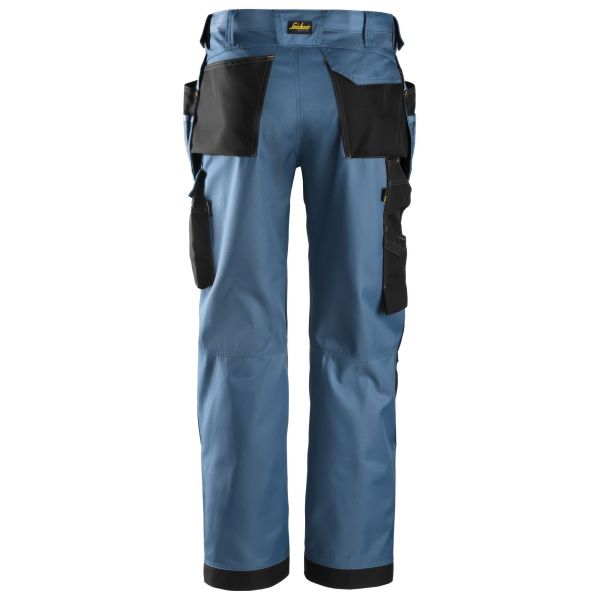 3212 Pantalón largo DuraTwill con bolsillos flotantes azul oceano-negro talla 104