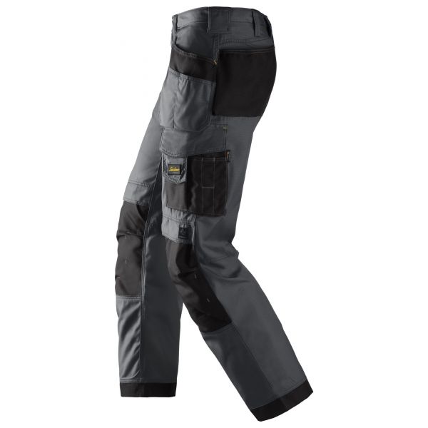 3213 Pantalón largo Rip-Stop con bolsillos flotantes gris acero-negro talla 50