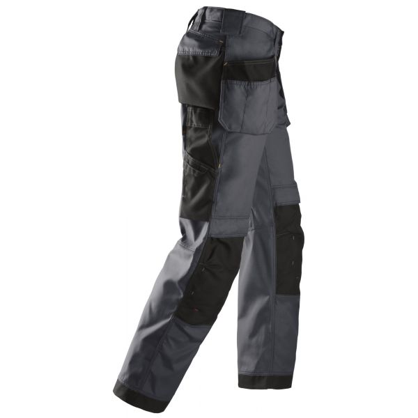 3213 Pantalón largo Rip-Stop con bolsillos flotantes gris acero-negro talla 148