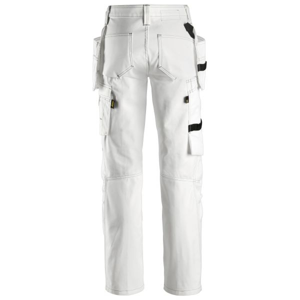 3775 Pantalón Pintor Mujer con bolsillos flotantes blanco talla 36