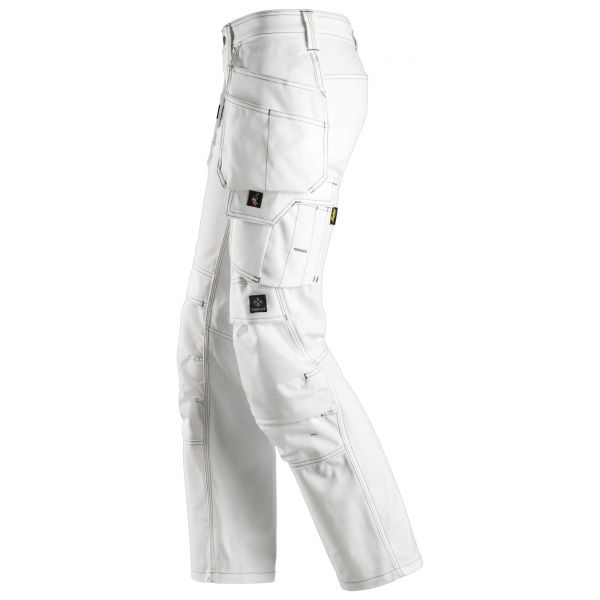 3775 Pantalón Pintor Mujer con bolsillos flotantes blanco talla 22
