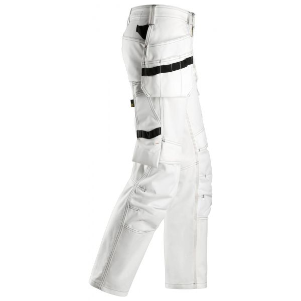 3775 Pantalón Pintor Mujer con bolsillos flotantes blanco talla 34
