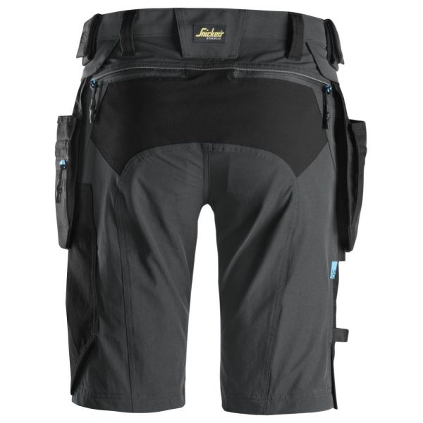 Pantalon corto + bolsillos flotantes desmontables LiteWork gris acero-negro talla 044