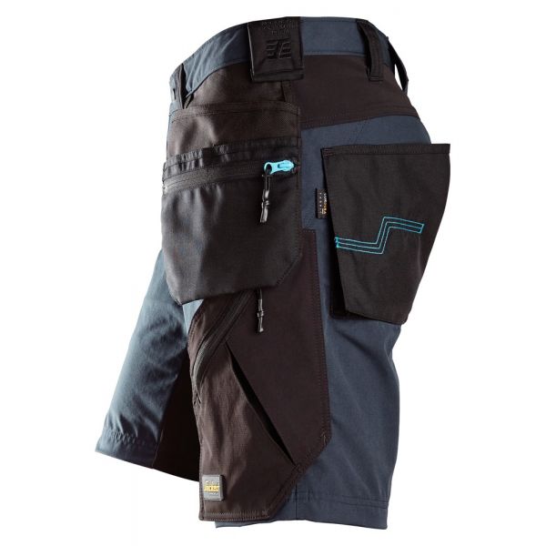 6110 Pantalones cortos de trabajo con bolsillos flotantes LiteWork 37.5® azul marino-negro talla 44