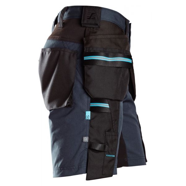 6110 Pantalones cortos de trabajo con bolsillos flotantes LiteWork 37.5® azul marino-negro talla 44
