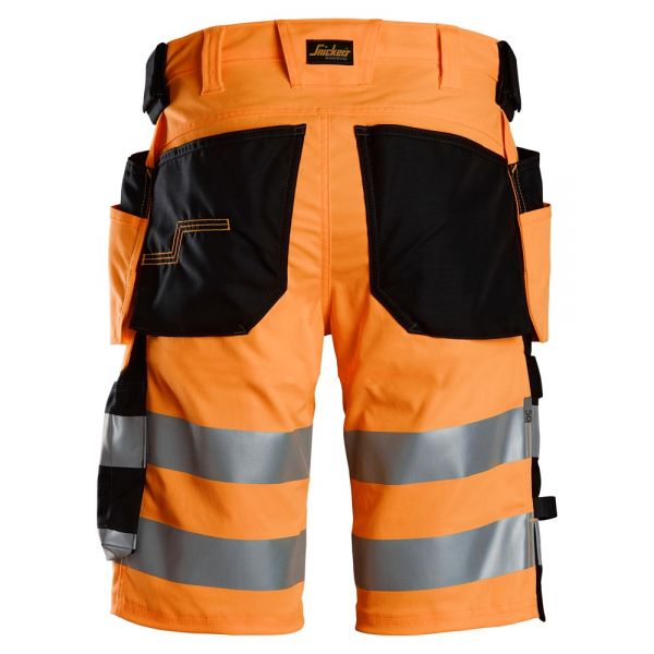 6135 Pantalones cortos de trabajo elásticos de alta visibilidad clase 1 con bolsillos flotantes nara