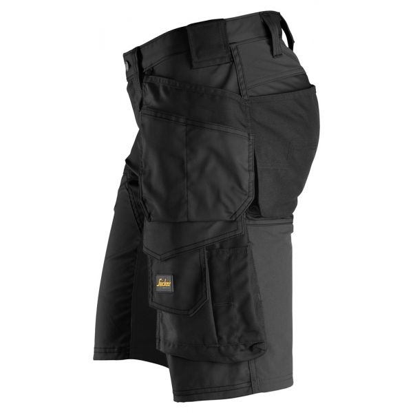 Pantalones cortos elásticos AllroundWork + Bolsillos Flotantes Negro talla 62