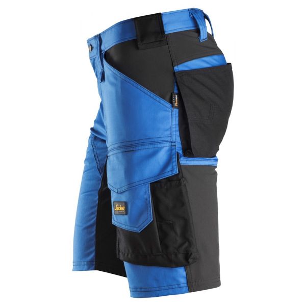 Pantalones cortos elásticos AllroundWork Azul verdadero-Negro talla 52