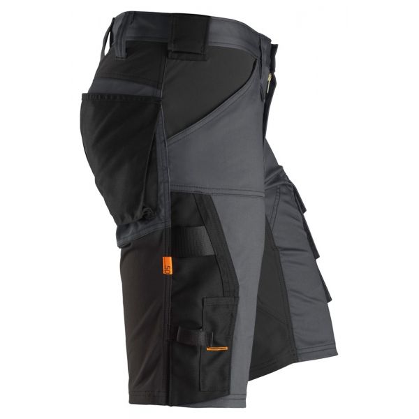 Pantalones cortos elásticos AllroundWork Gris Acero-Negro talla 50
