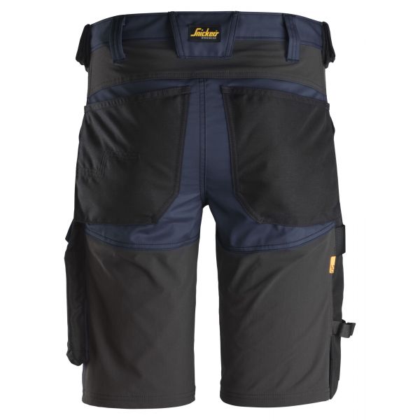 Pantalones cortos elásticos AllroundWork Azul Marino-Negro talla 46